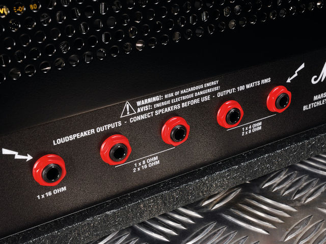 blank Flexible speaker outputs allow an abundance of cabinet configurations
